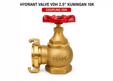 Hydrant Valve VDH 2.5\" Kuningan 10K – Katup Hydrant Coupling VDH