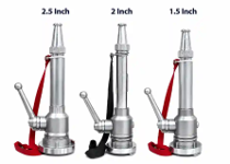 Jet Nozzle Storz Aluminium 1.5\", 2\", 2.5\" dengan ON-OFF Ball Valve Handle